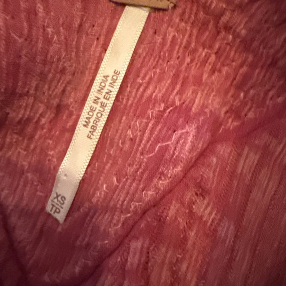 Free People Dusty Rose Gauze Maxi Dress
